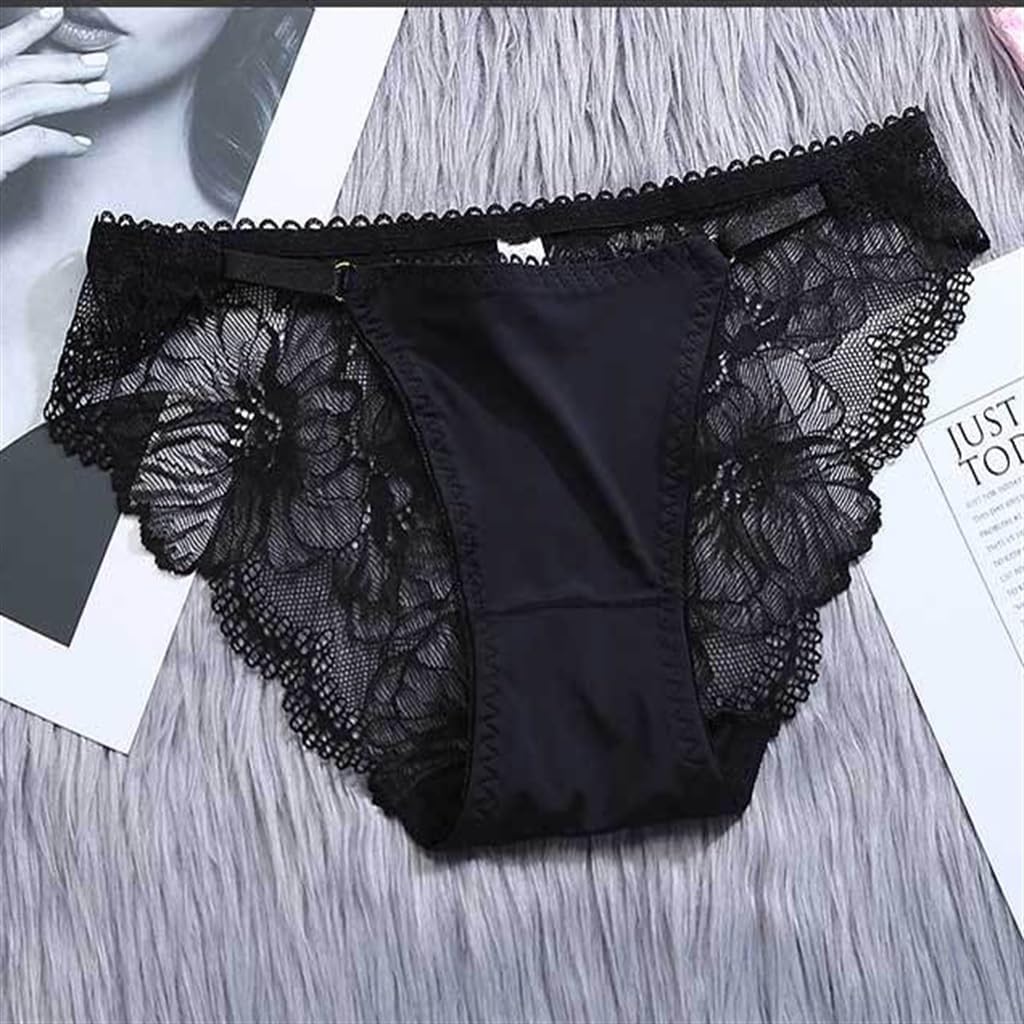 Thin Strap Panties Female Sense Lace Ice Silk Seamless Breathable Low Waist Women's Trunks