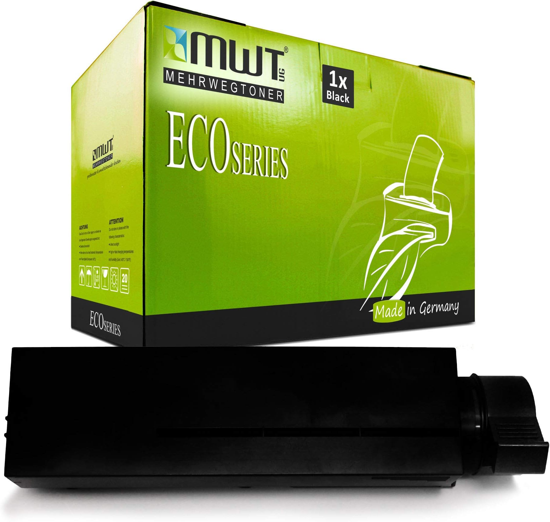 1x MWT Toner for OKI MB 472 492 562 dn dnw replaces 45807102 Black