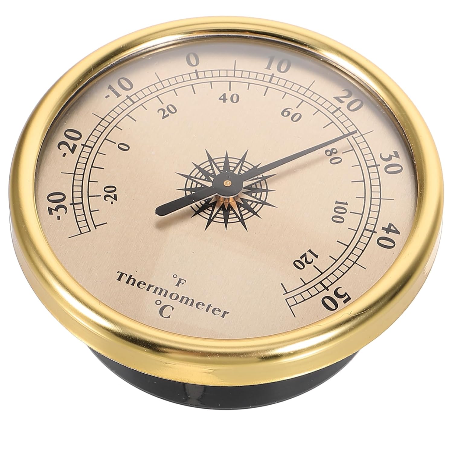 Toyvian Wall Mounted Round Thermometer for Indoor Use Lightweight Temperature Measuring Device with Hanging Design Nursery and Temperature Monitor Space Saving Home Thermometer