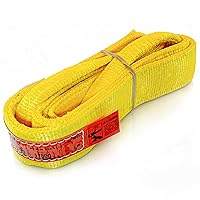 Vista 15 de DD Sling - Eslinga de elevación de nailon de 3 pulgadas x 30 pies – Fabricada en EE.UU., 8,900 lb vertical, 7,200 lb estrangulador, 17,800 lb