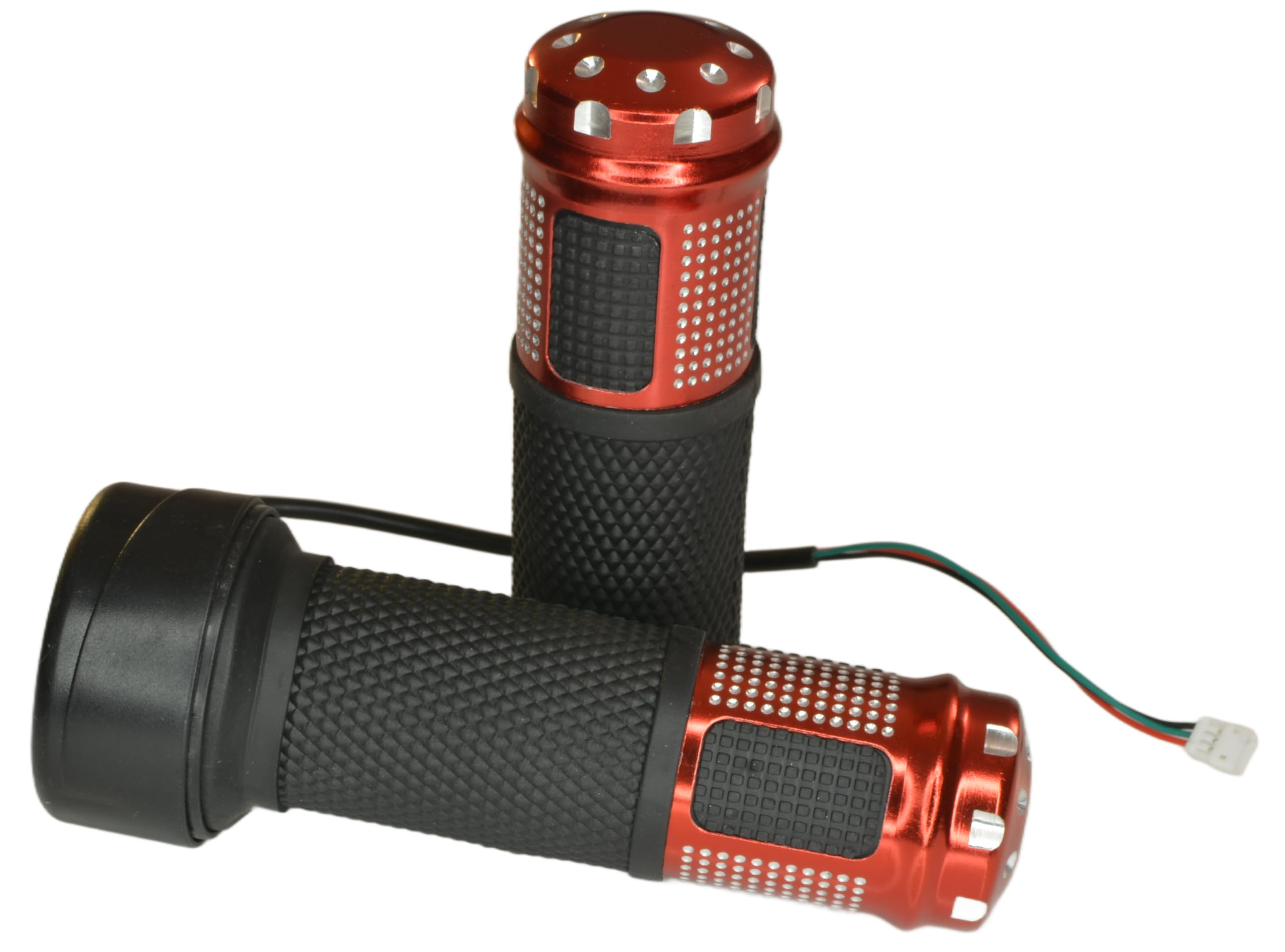 Puño Acelerador para Patinetes Eléctricos, Compatible con Xiaomi M365 1S Pro Essential y Ninebot G30, Rojo y Negro, 3 Pines