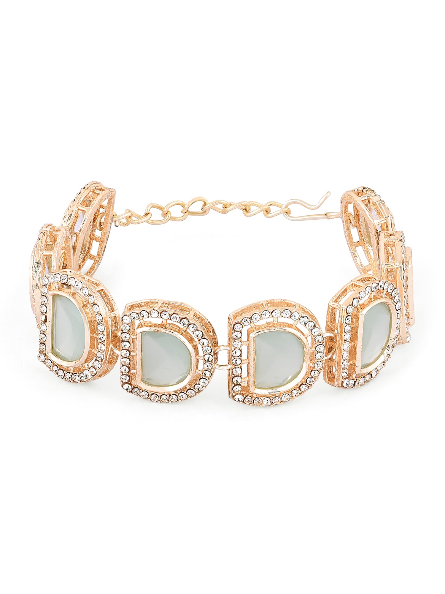 See full amazon price history chart for ZAVERI PEARLS Mint Green Stones & Dazzling Austrian Diamond Ethnic Bracelet For Women-ZPFK16408 ZAVERI PEARLS Mint Green Stones & Dazzling Austrian Diamond Ethnic Bracelet For Women-ZPFK16408 (B0CGHQRCK5) Amazon Price History, Amazon Price Tracker