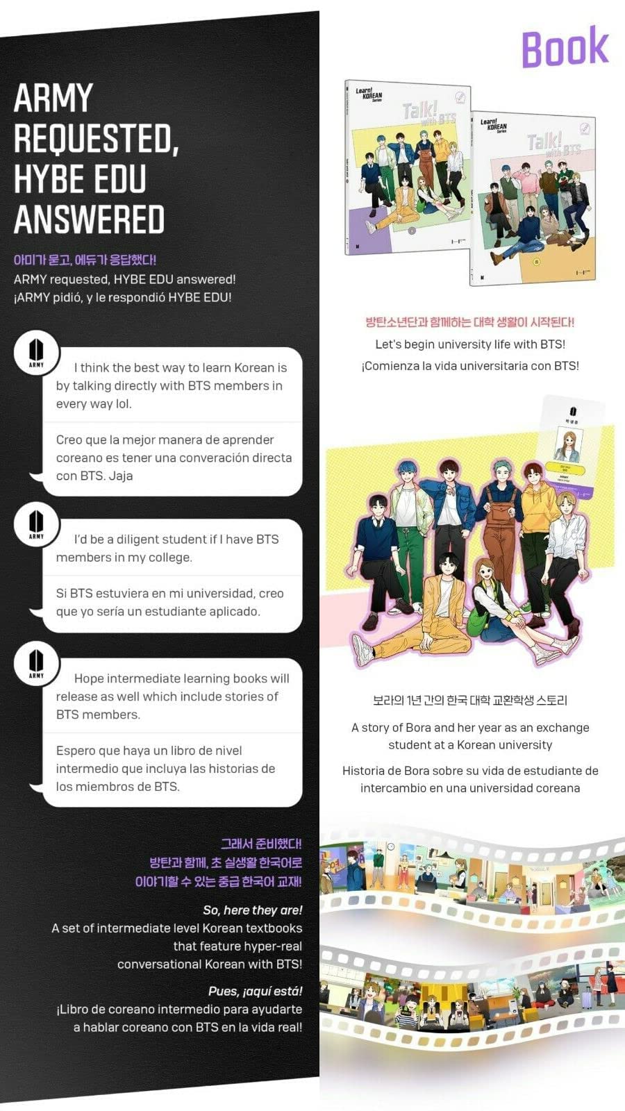 アイドル Learn! KOREAN with BTS & Talk! with BTS Amazon.com: Learn Korean With BTS Book Package (English and