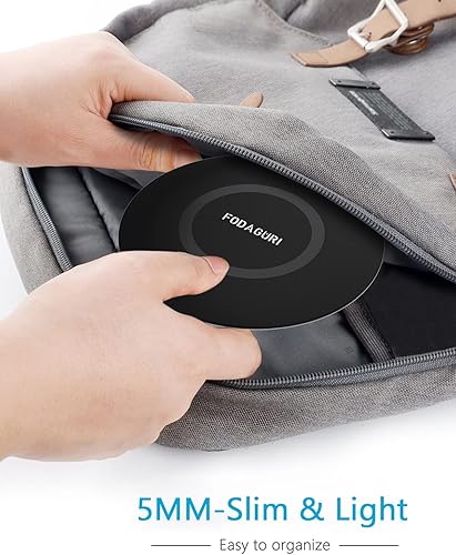 Miniatura 3 de Cargador inalámbrico delgado, almohadilla de carga inalámbrica Qi rápida de 15 W, paquete de 2 con adaptador QC3.0, compatible con iPhone 1313 Pro13