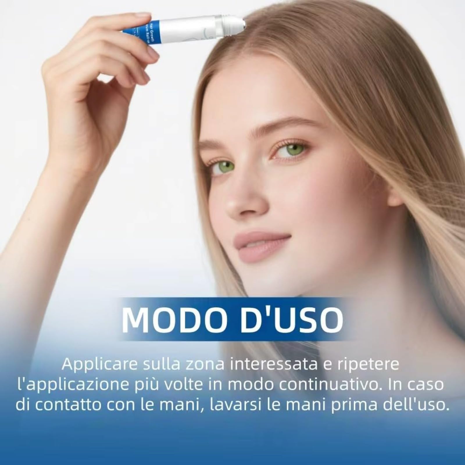 Depura - Siero Rigenerante Per Capelli – Siero Roll on Capelli - Anti Caduta Rinforza Radici Crescita Sana Cuoio Capelluto Non Grasso Leggero Trasportabile Uomo Donna (3 Pcs)