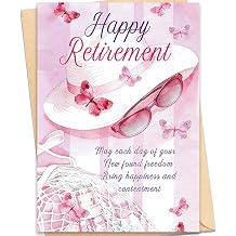 Beautiful Retirement Card for Women Female, Funny Retirement Cards for Her, Retirement Gifts for Coworker, Farewell Card for Coworkers