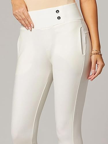 Miniatura 5 de Conceited Stretch Slacks for Women - Wear to Work - Tummy Control - Slim Leg - Pockets - Ponte - (Available in Plus Size)