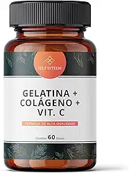 Gelatina 500mg + Colágeno 500mg + Vitamina C 100mg 60 Doses