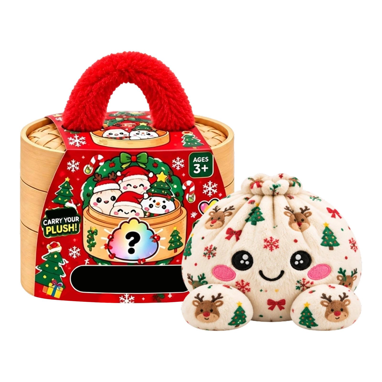 Dumpling Plush Pillow Anxiety Stress Relief for Adults 13cm