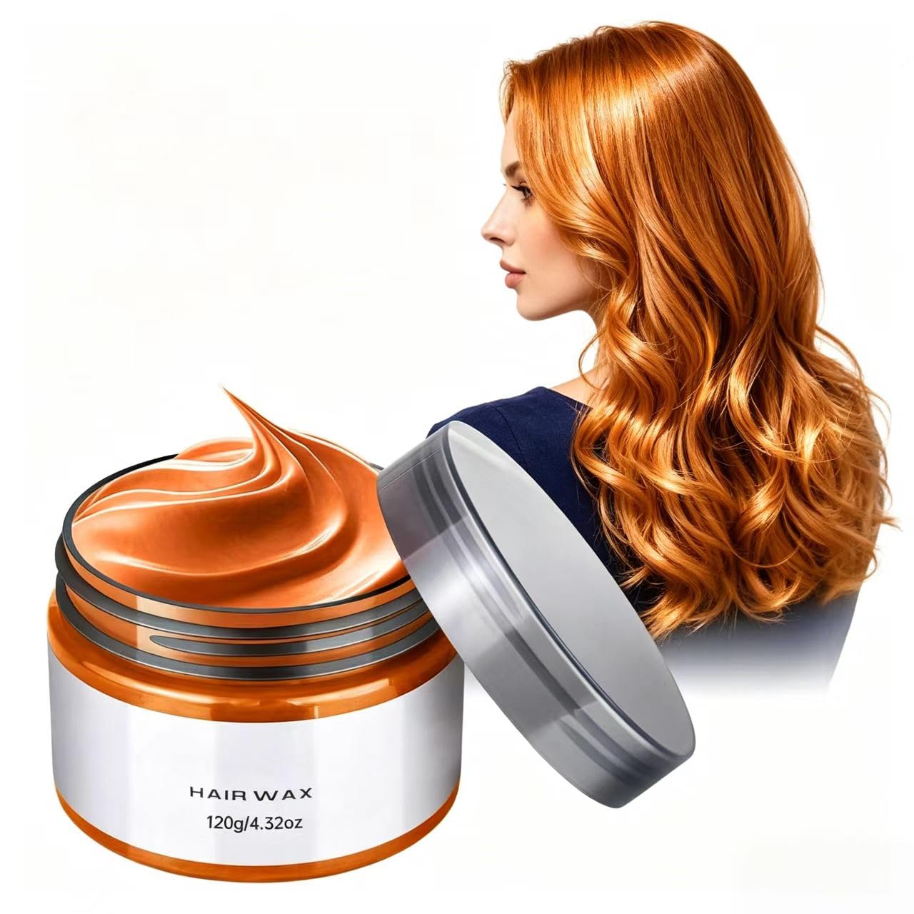 Amazon.com : Orange Hair Wax – Temporary Dye, Washable Styling Mud