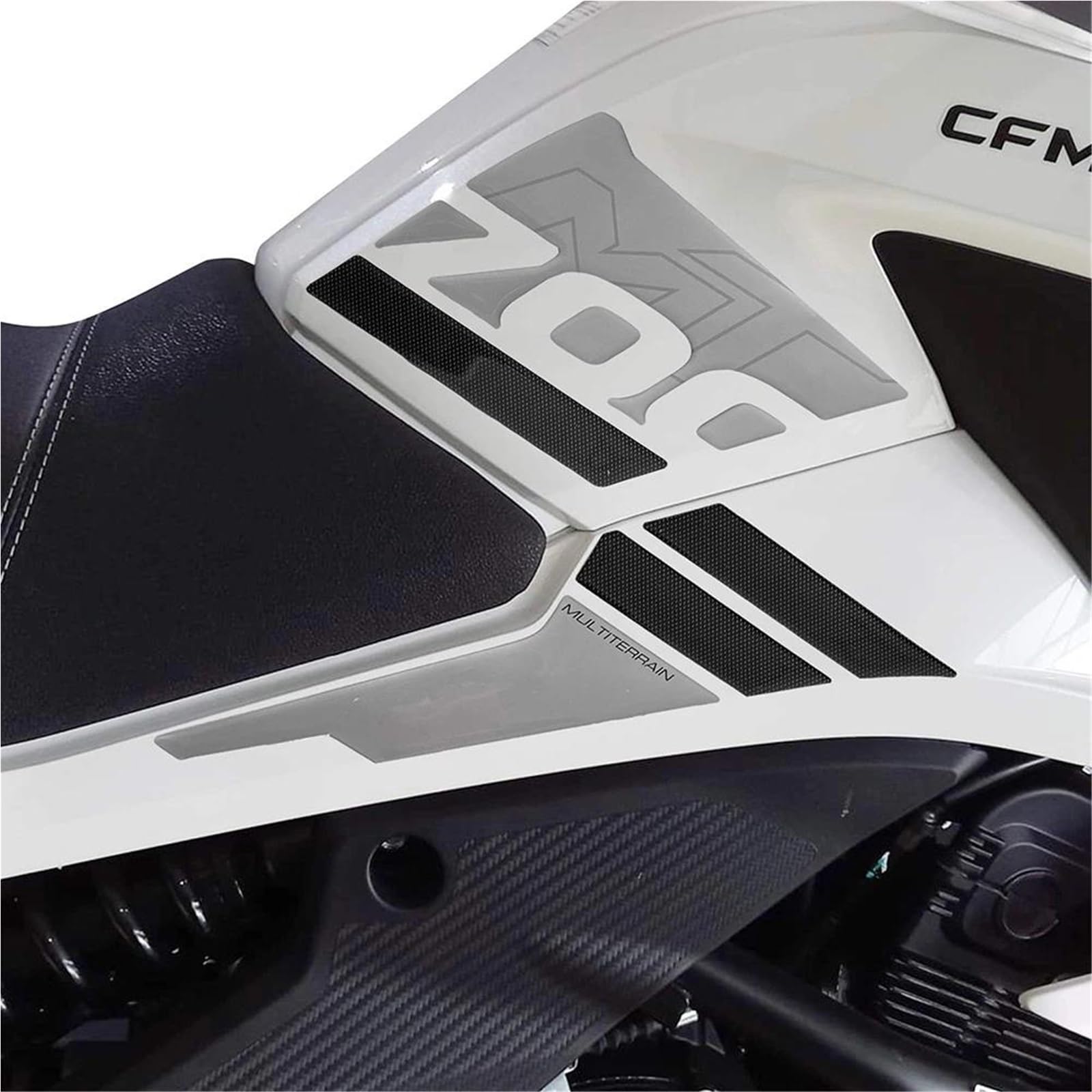 SYMWBD Adesivo per Serbatoio Carburante per CFMoto 700MT MT 700 MT700 2023 2024 Protezione Serbatoio Carburante Tappetino per Serbatoio Carburante per Moto motoci(Imposta 1