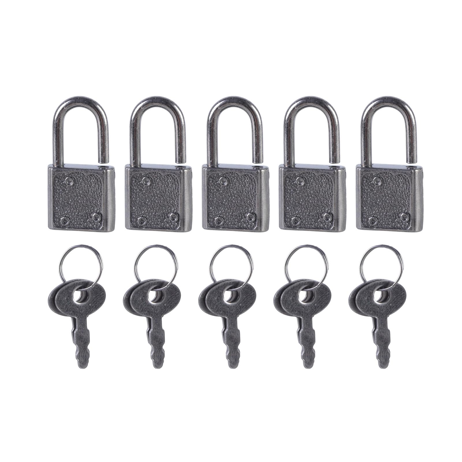 5Pcs Zincs Alloy Padlock Portable Suitcases Locker Securing Small Luggage Box with Diaries Padlocks Diaries Padlocks