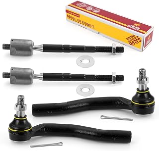 Metrix Premium 4-Pc Inner & Outer Tie Rod End Kit for 2007-2012 Lexus ES350, 2007-2011 Toyota Camry, 2005-2012 Avalon - Exceeds OEM, Made in Europe
