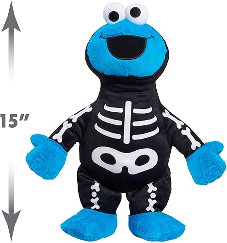 Miniatura 4 de Plaza Sésamo de Halloween de 15 pulgadas, animal de peluche grande de monstruo de galleta, peluche súper suave, juguetes para niños a partir de 18