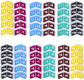 60Pcs Colorful MTG Buff Counter Tokens Magic Token Creature Stats or Loyalty Counters for MTG CCG Card Gaming Accessories