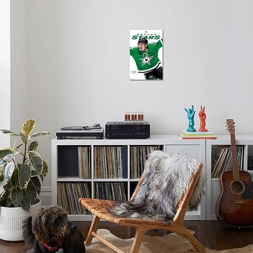 Miniatura 4 de Trends International NHL Dallas Stars Roope Hintz Feature Series 23 Póster de pared, 14.72 x 22.37 pulgadas, lienzo estirado
