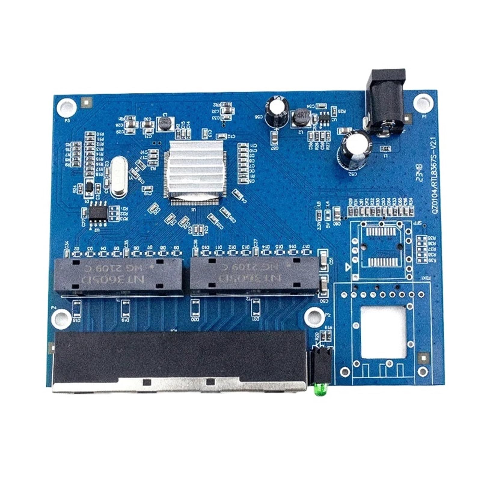 OSHZIKJII 1000-/M Network Switch Ethernet Gigabit 5 Ports 4 Rj451 s-f.p Internet Switch(With A Module 20km)