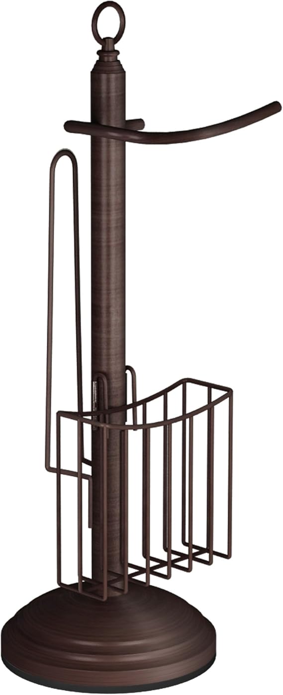 Amazon.com: nu steel TGORB15H Free Holder Stand Newspaper and Magazine Rack for Bathroom, Toilet ...