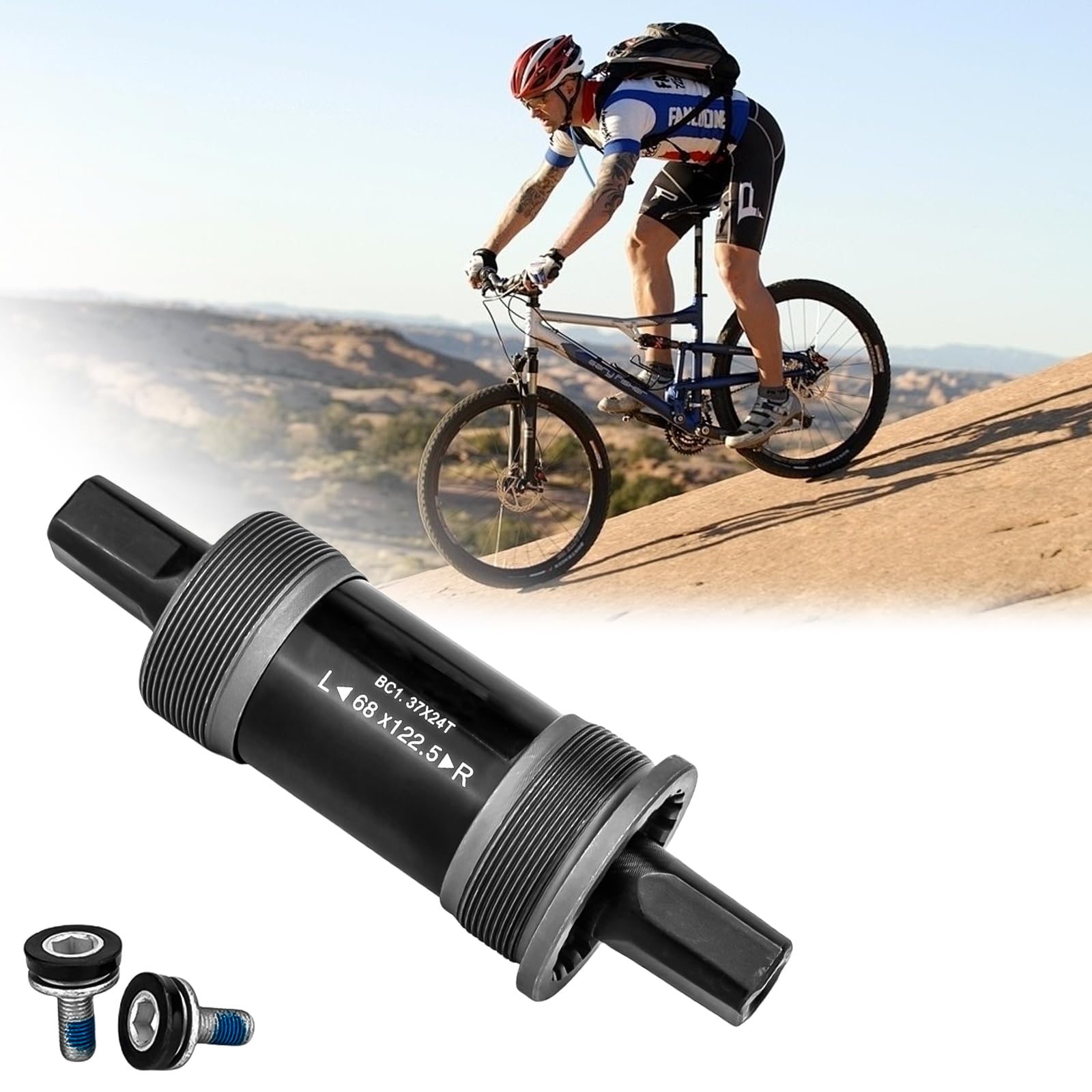 Vélo Pédalier Carré Trou Axe Manivelle Etanche Roulement Adaptable Pour