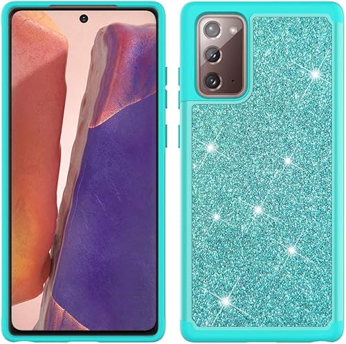 Miniatura 5 de Funda rígida para Samsung Galaxy Note 20 5G con protector de pantalla y protector de pantalla, funda rígida de goma de diamante brillante para niñas