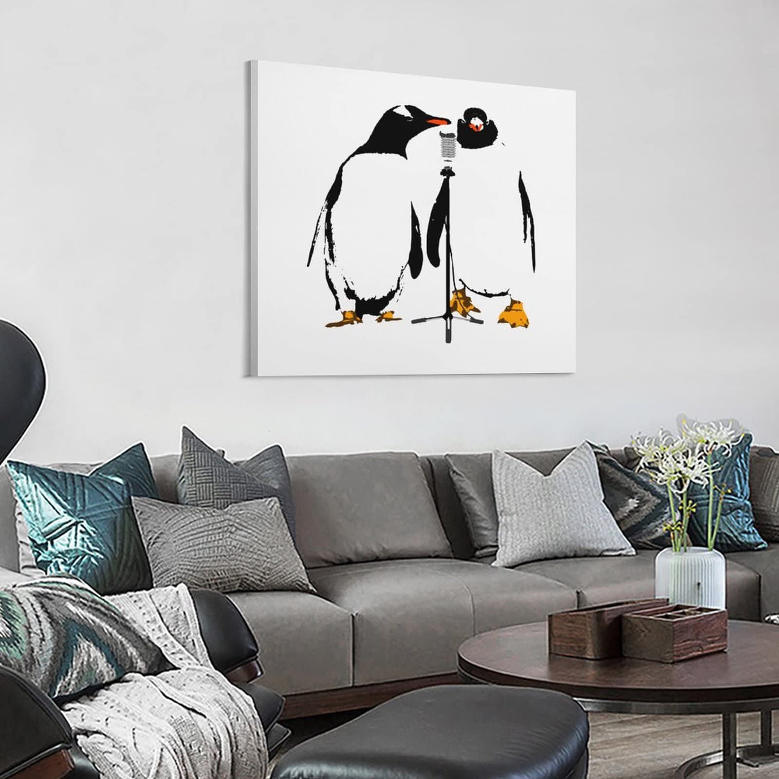 Amazon.co.jp: アートパネル お笑い芸人のペンギン アニメ アート