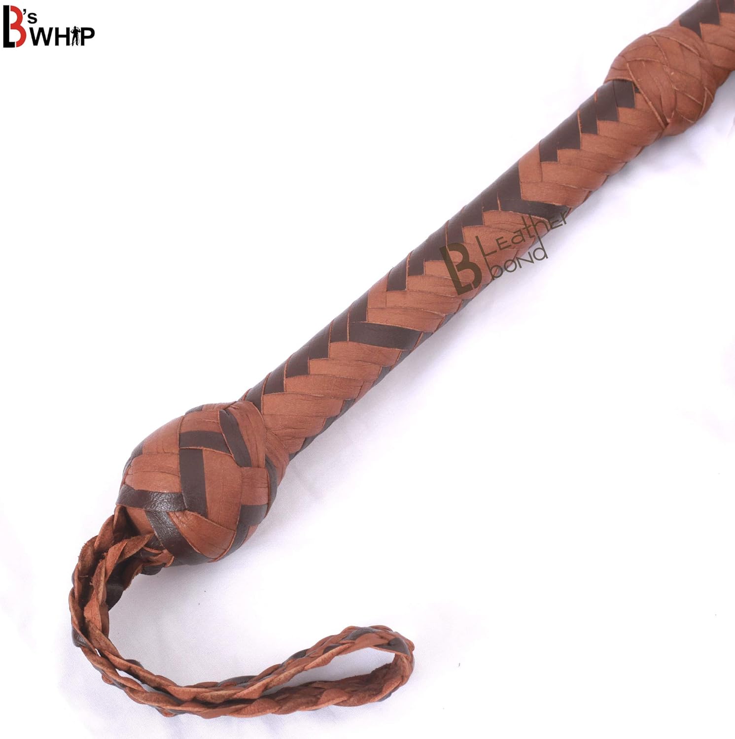 Indiana Jones Style Dark Brown Leather Bullwhip Real Cowhide Leather Bull Whip 6Ft and 8 ft Whip