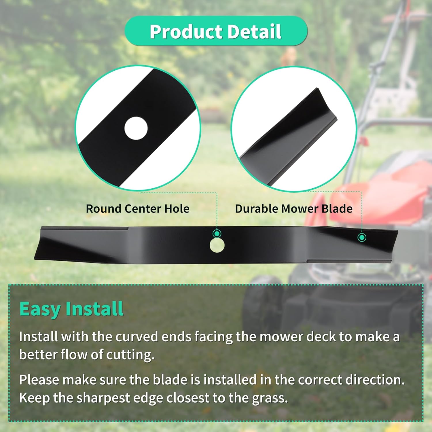 1737816 Lawn Mower Blades for 42" Deck, Compatible with Snapper Simplicity Murray Riding Mowers, Replaces 1737816BMYP 1737816BZ 1737816SM 1737816YP, 2 Pack