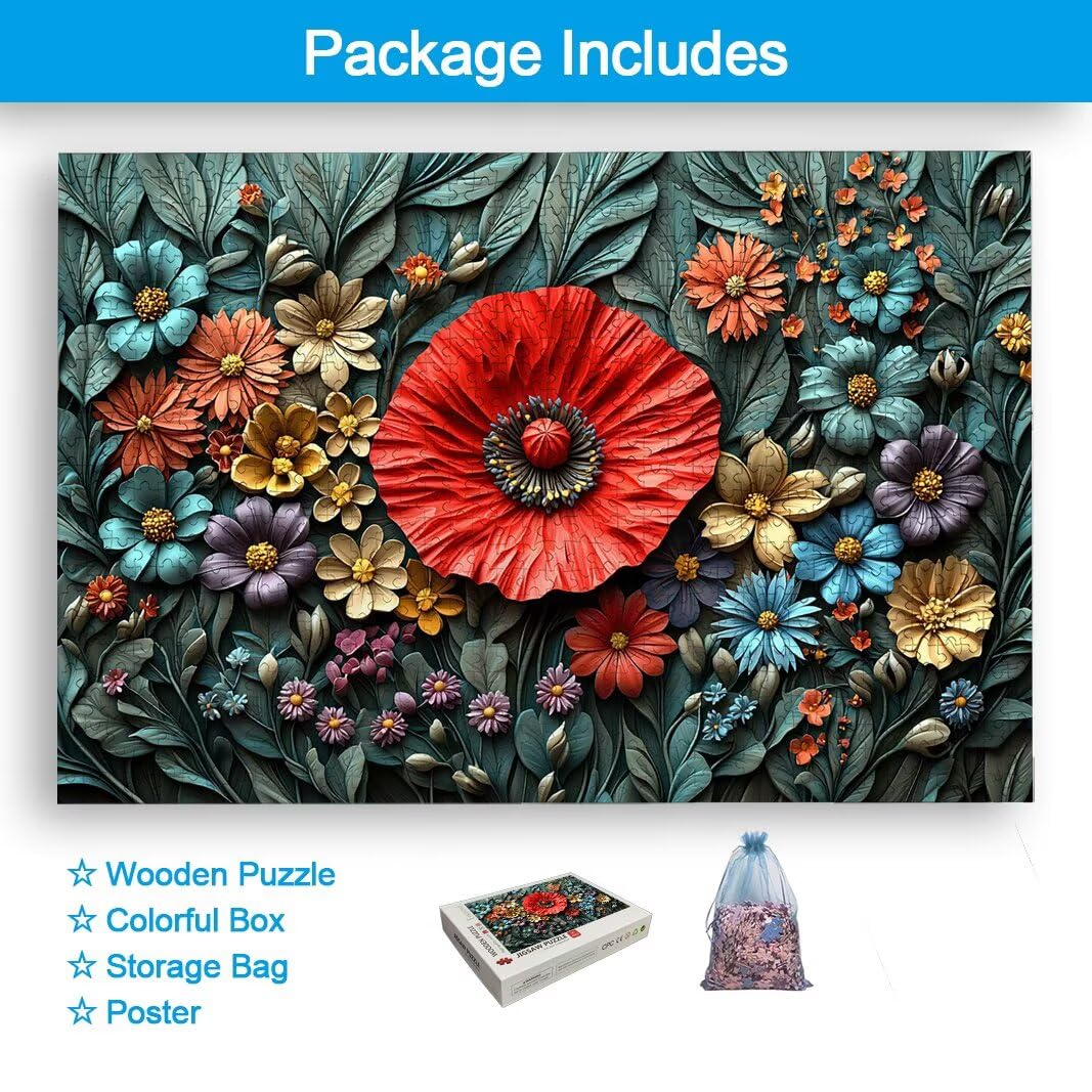 Puzzle Flor, Puzzle 3000 Piezas para Adultos, Regalo Mujer/Hombre -2151