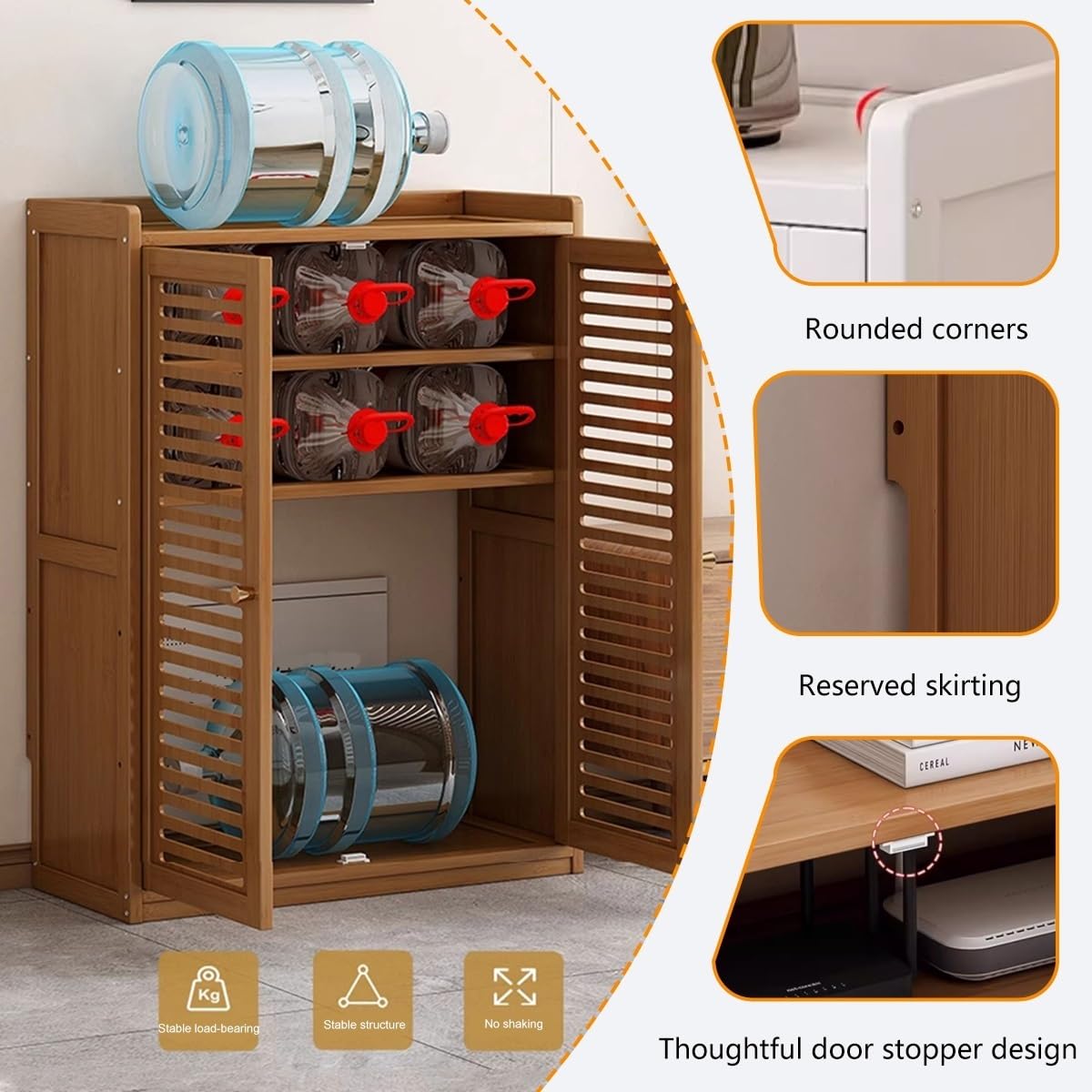 Boîte de Rangement pour Routeur sur Pied Modem, Armoire de Rangement WiFi, Étagère Double, Cache et Solution de Rangement pour Espaces Bien Rangés(White,H97cm/38in)