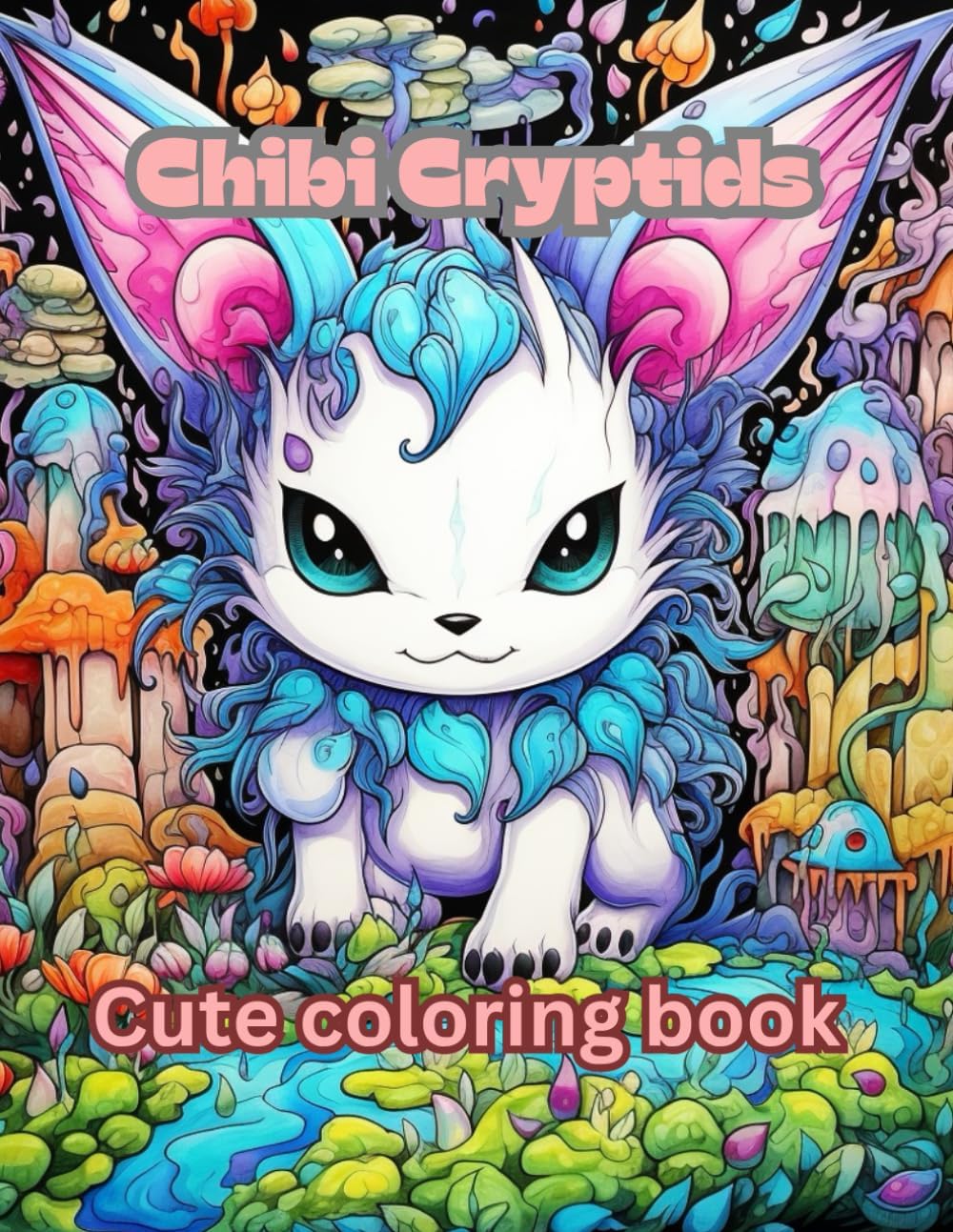 Chibi Cryptids Cute Coloring Book: A Ho-Ho-Ho-rrifying Coloring Book (Alternate Cover)