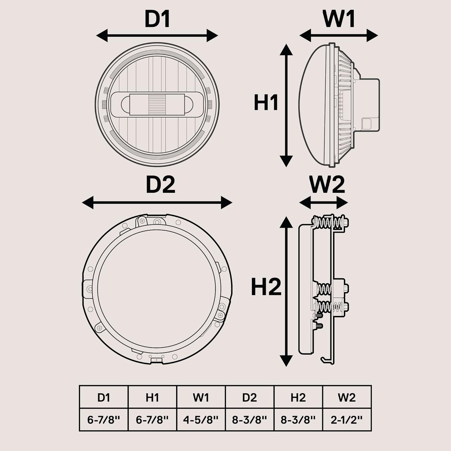 TRUE MODS 7" LED Headlight for Harley Davidson + Chrome Mounting Bracket [DOT] [HALO DRL] [H4 Adapters] For Road King Electra Glide Ultra Classic Limited Heritage Softail Fat Boy Tri Street Glide