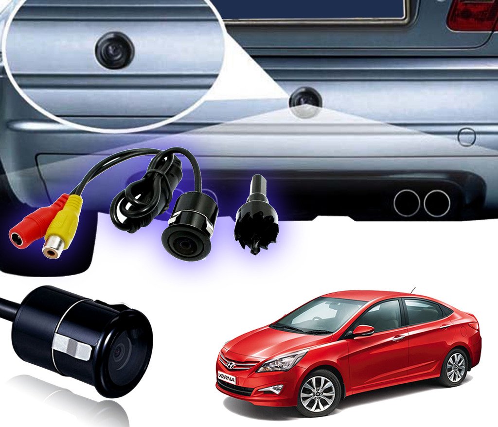 Auto Pearl - Waterproof Car Rear View Night Vision Reversing Parking Camera for - Verna Fluidic 4s-image-4