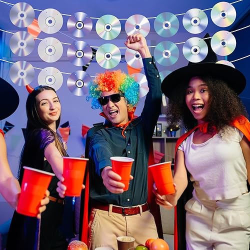 Miniatura 6 de 3 pancartas de fiesta de los años 90, pre-encordadas retro con temática de música de CD y decoración para fiestas de cumpleaños Y2k de los años 90 y