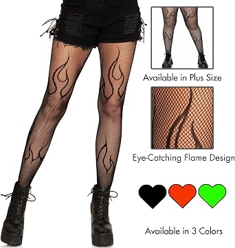 Leg Avenue Women's Dark Alternative Fishnet Tights