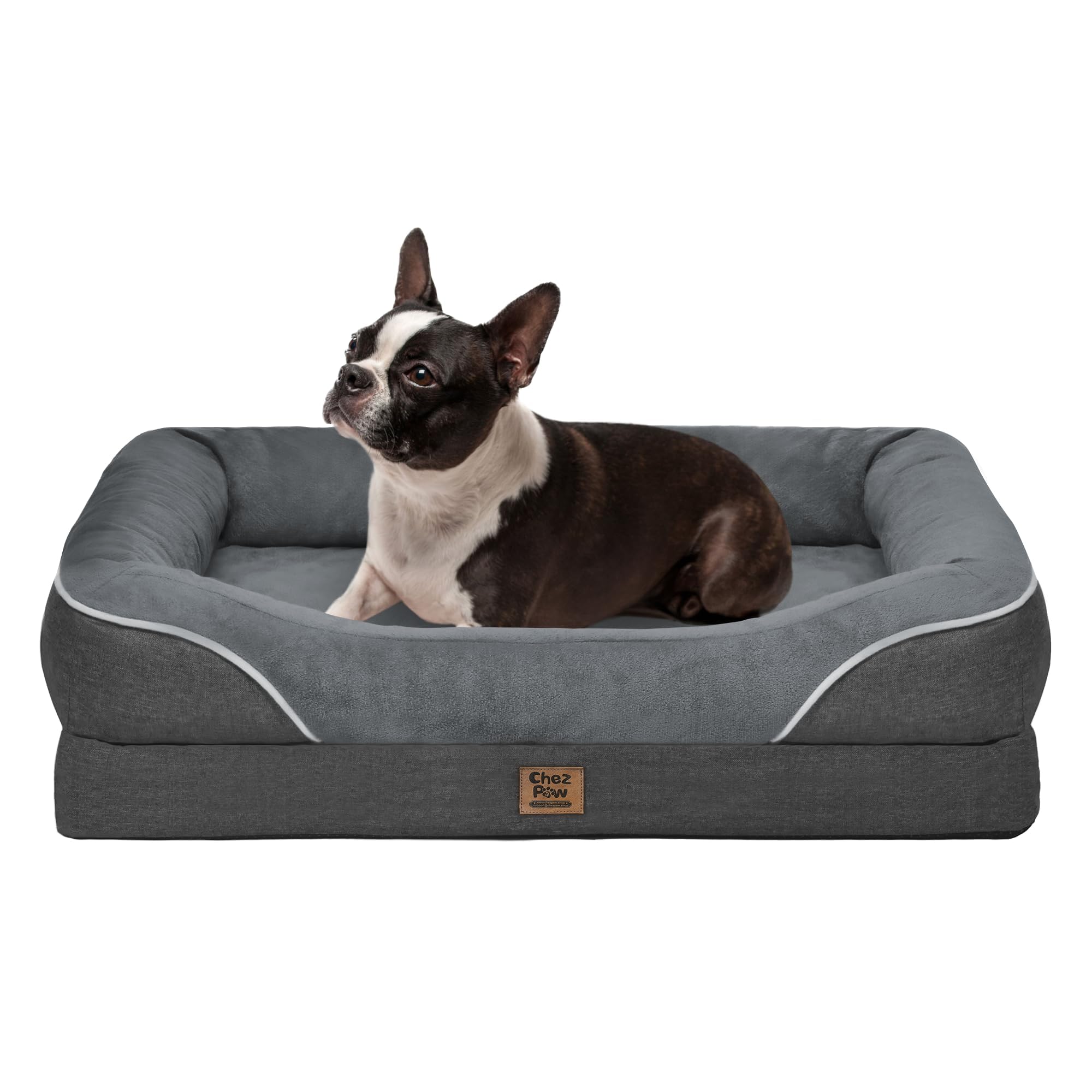 Chez Paw Orthopedic Waterproof Dog Bed for Medium and Large Dogs