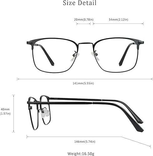 Vista 9 de LifeArt Lentes de bloqueo de luz azul, antifatiga ocular, anteojos de lectura para computadora, anteojos de TV para mujeres y hombres, antirreflejos