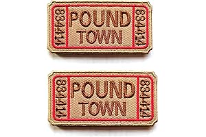 2 Packs Ticket to Pound Town Hook and Loop Patch