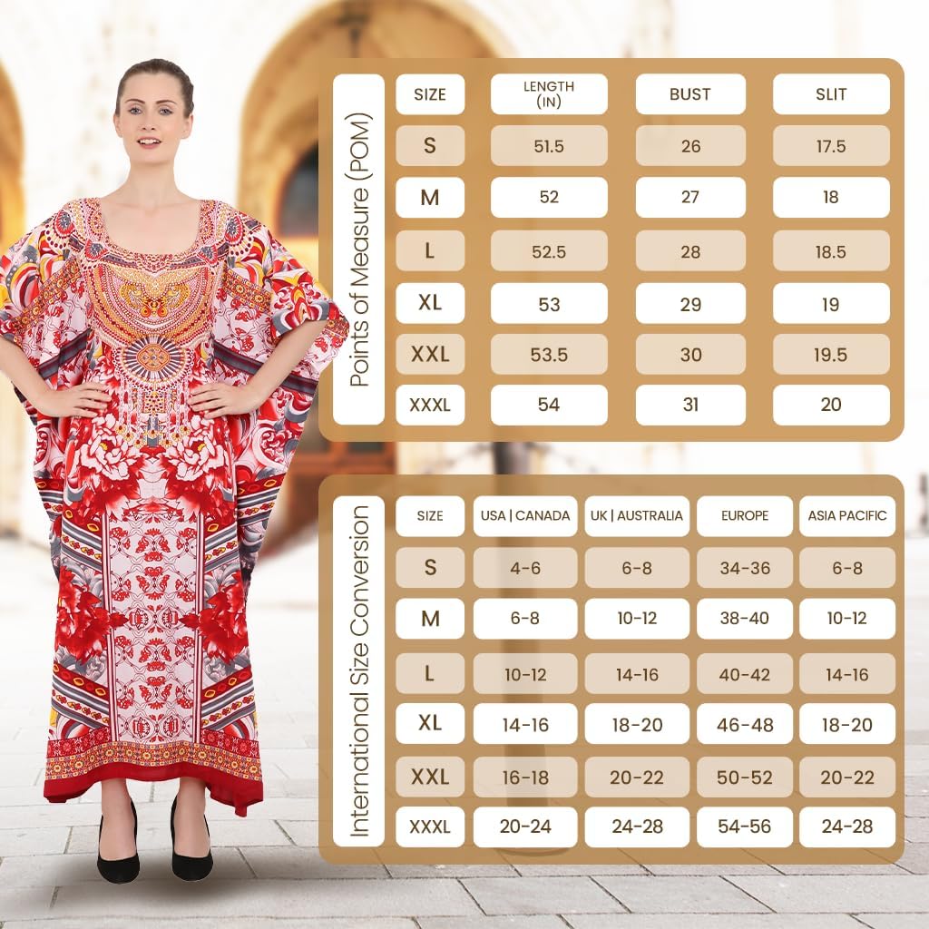 Miss Lavish London Kaftan for Women Dress Summer Swimsuit Cover Up, Plus Size Kaftan, Cruise & Caribbean Vacation Coverup - Image 2
