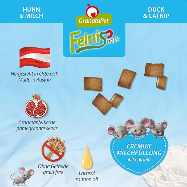 Foto 5 de 5 de GranataPet FeiniSnack Pollo y Leche, 50 g, merienda Convencional para Gatos