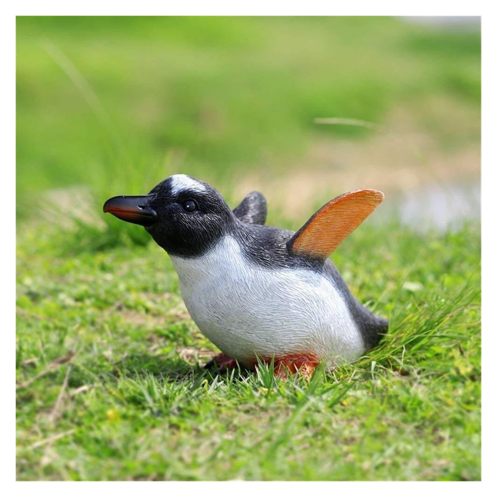 Gartenfigur Outdoor-Statuen Polyresin-Pinguin-Statue for Garten-Innendekoration Gartendekoration(Style 2)