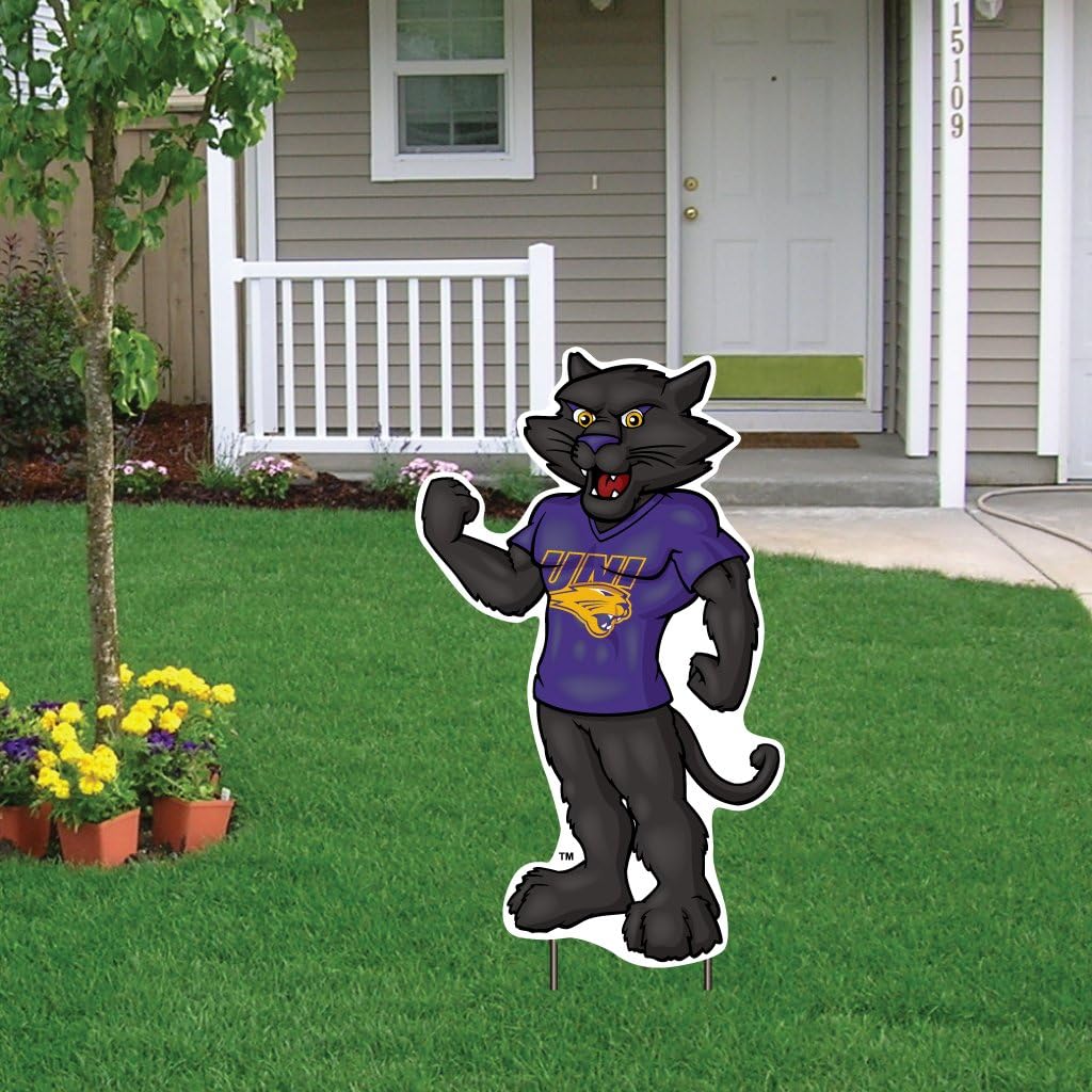 VictoryStore Yard Signs: University of Northern Iowa Yard Sign with EZ Stakes (TC Panther)