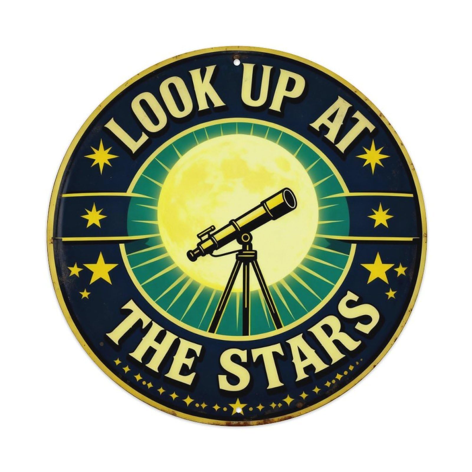 Stargazer Astronomy Tin Sign Metal Tin Sign Plaque