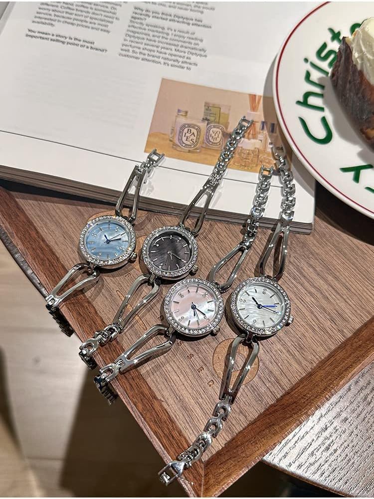 XCZAP Ladies Fashion Exquisite Compact Quartz Watch Elegant Luxury Silver Women Watches Designer Alloy Waterproof Bracelet Wristwatch