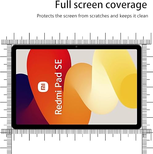 Miniatura 6 de Protector de pantalla para Xiaomi Redmi Pad SE de 11 pulgadas, dureza 9H, arañazos, vidrio templado, compatible con fundas, antiarañazos, (2
