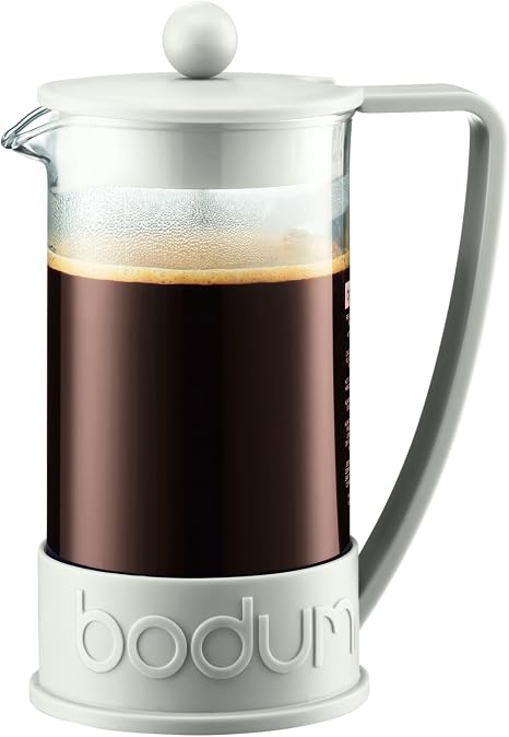 Bodum Brazil Cafetera Prensa Francesa, 1 lt, 34 oz, 8 tazas, Off-White :  Amazon.com.mx: Hogar y Cocina