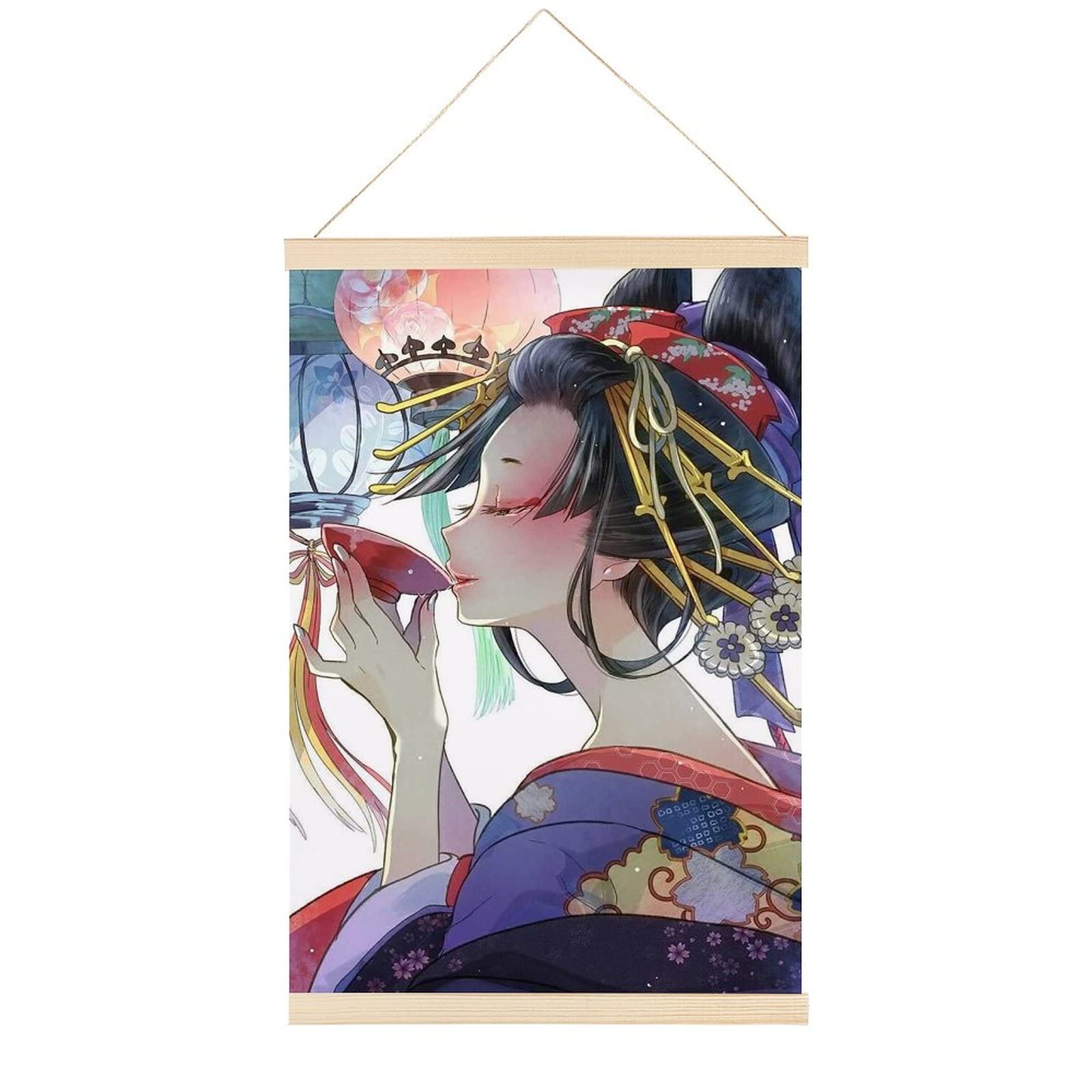 押し絵☆着物☆和柄☆美人☆壁掛け☆アート☆額縁入り☆スカジャン