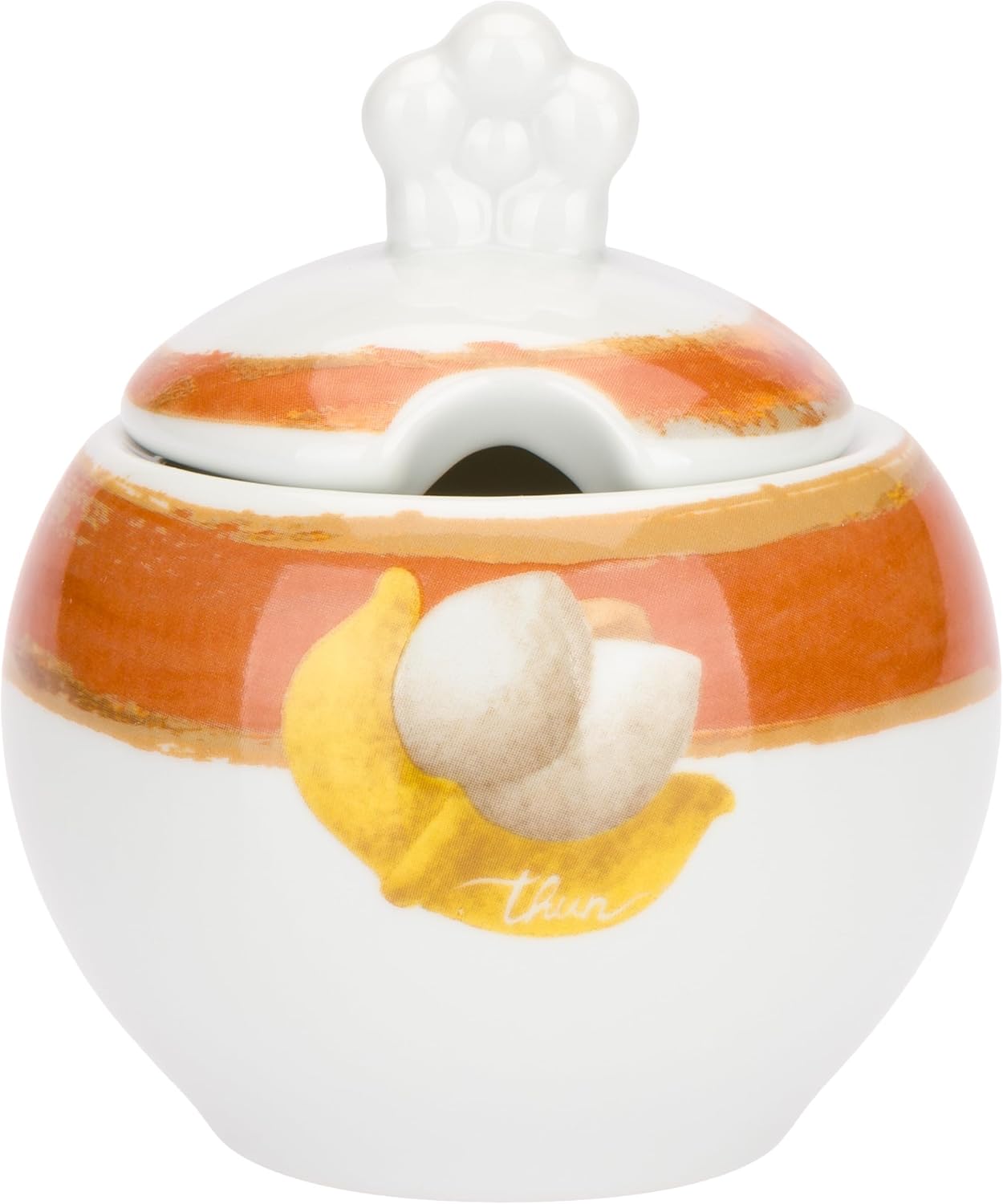 THUN - Tulipani Collection Sugar Bowl with Spoon 10.25 x 9.60 H 370 cc