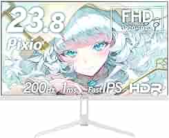 ディスプレイ・モニター本体 Pixio PX248Wave White 23.8 200hz PX248WAVE_wh_port_1400x.png?v=