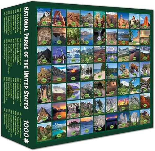 Pigment & Hue - Rompecabezas de 1000 piezas para adultos (Parques Nacionales de Estados Unidos)