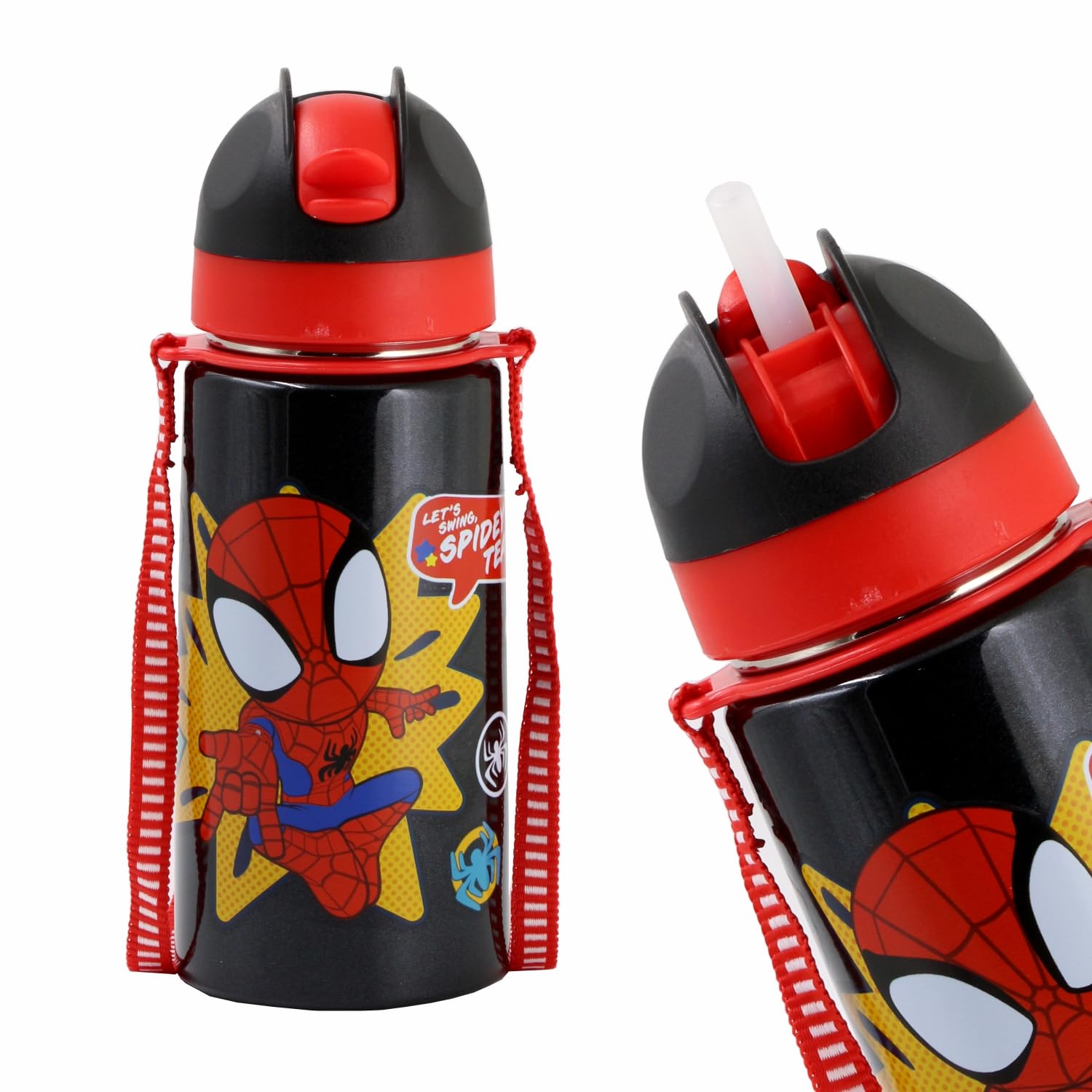SKi Homeware TANGO Stainless Steel-304 grade Water Bottle for School, Kids favourite character prints | wide mouth | leak proof sipper | light weight | BPA Free & Food Grade - 550ML (Spidey Team) (B0D7W2PY9Z) Amazon Price History, Amazon Price Tracker
